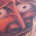 Tattoos - Henya mask chest panel in progress - 39075